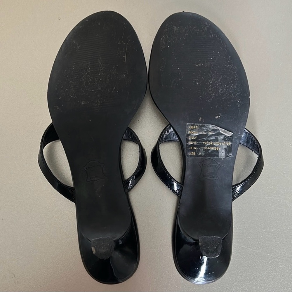 WHITE HOUSE BLACK MARKET Lilly Jewel Thong Sandals Kitten Heel, size 6.5, shoes - Picture 9 of 15